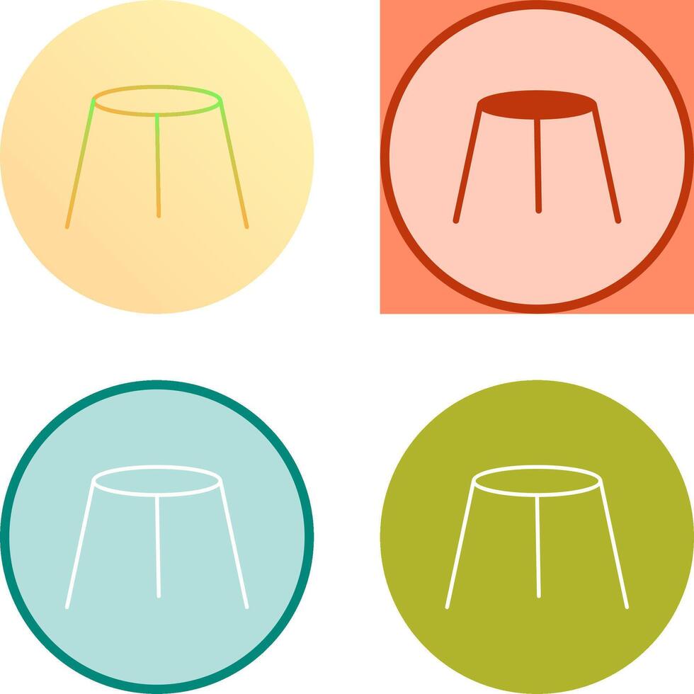 Unique Stool Icon Design vector