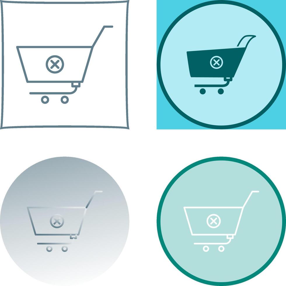 Unique Cancel Order Icon Design vector