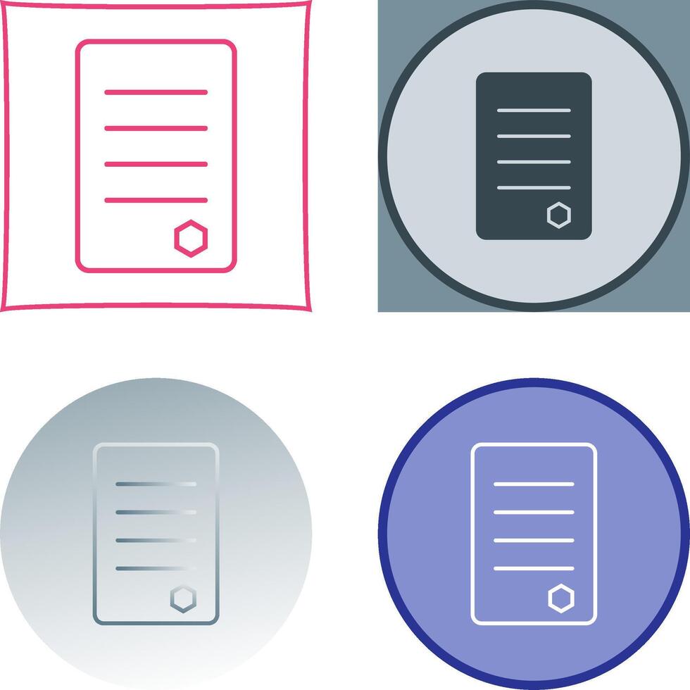 Unique Reports Icon Design vector