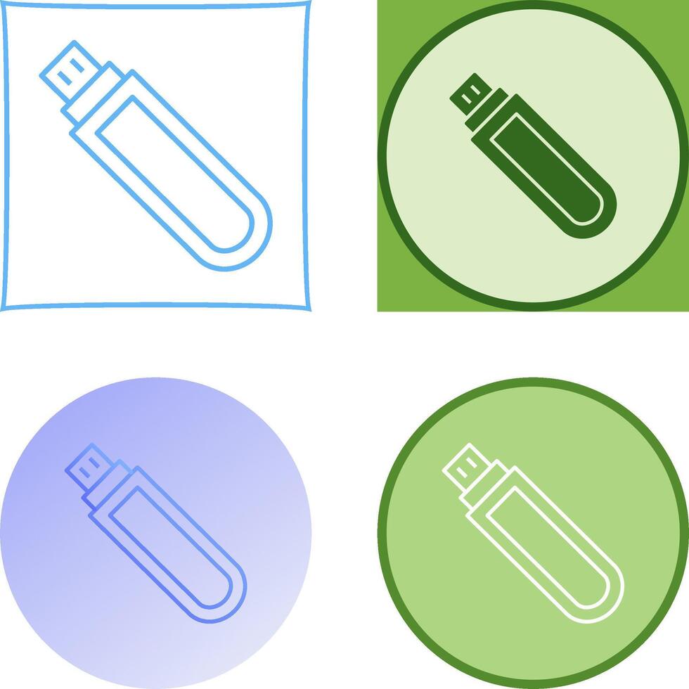 Unique USB Drive Icon Design vector