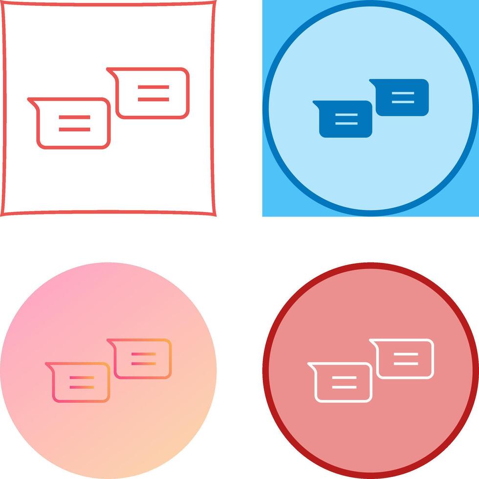 Unique Messages Icon Design vector