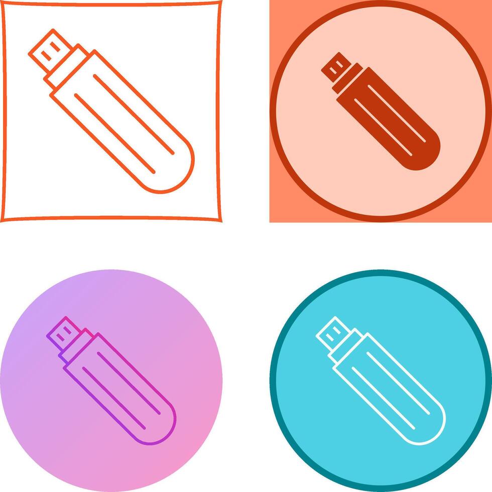 Unique USB Drive Icon Design vector