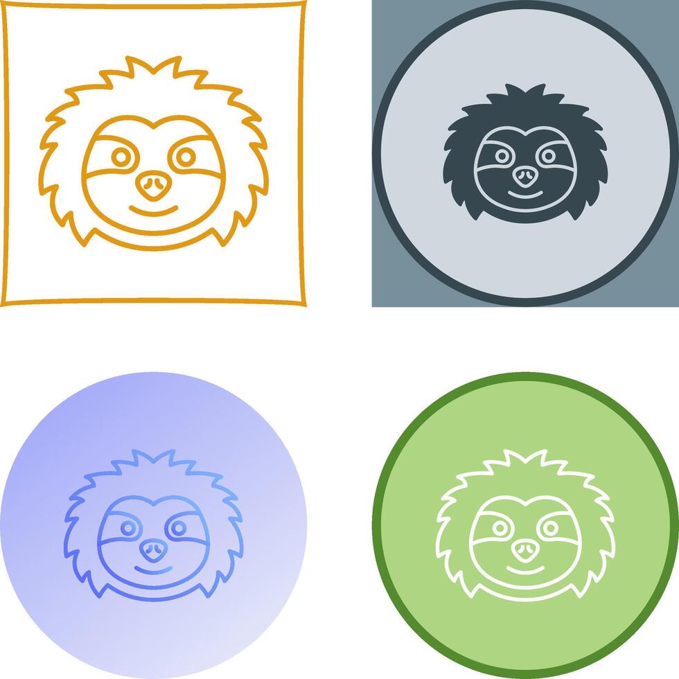 Sloth Icon Design vector