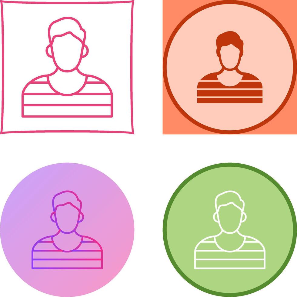 Prisioner Icon Design vector