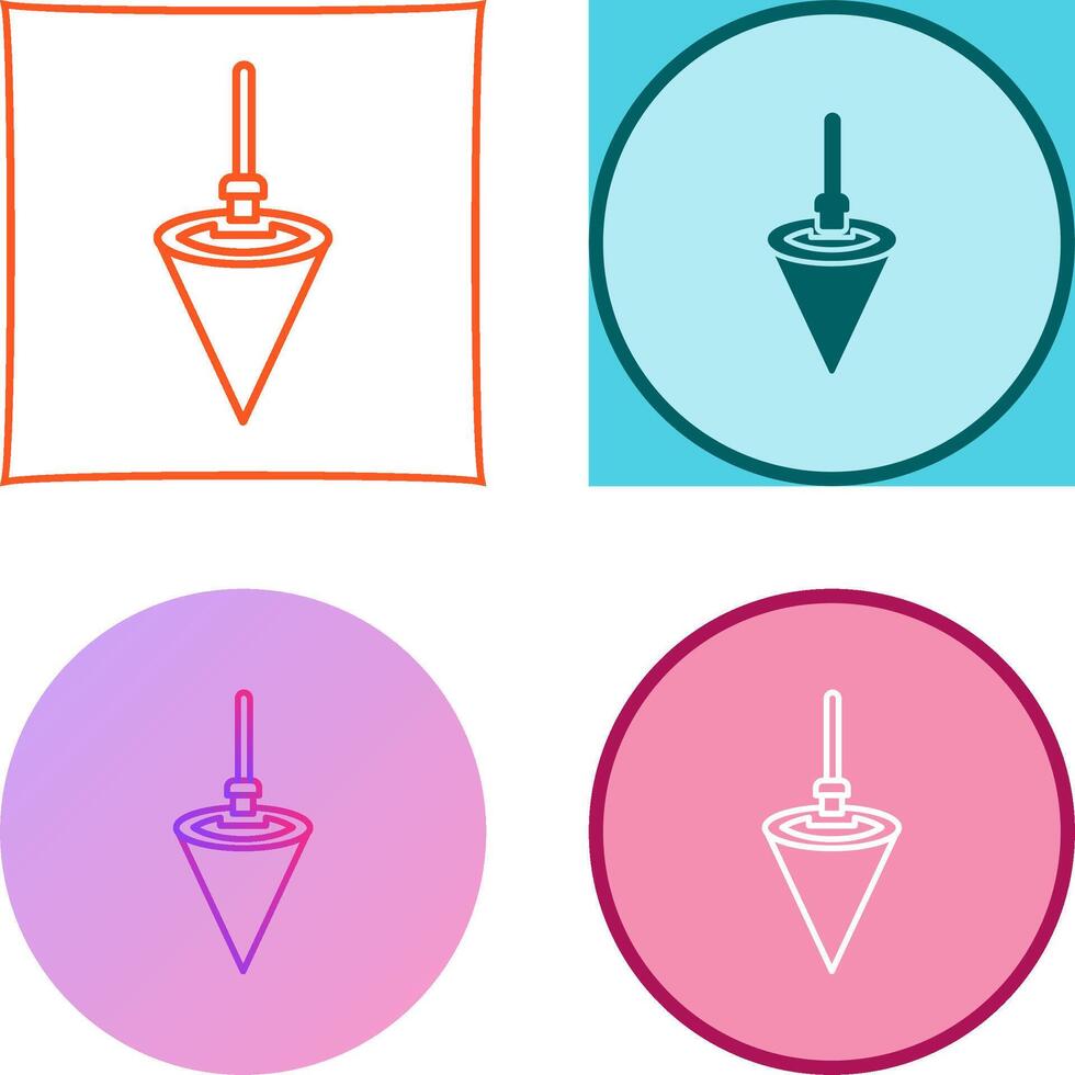 Plumb Bob Icon Design vector