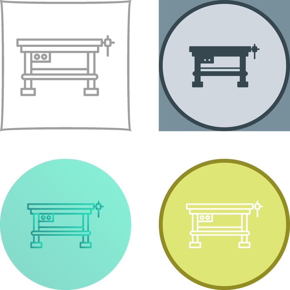 Work Bench Icon Design vector