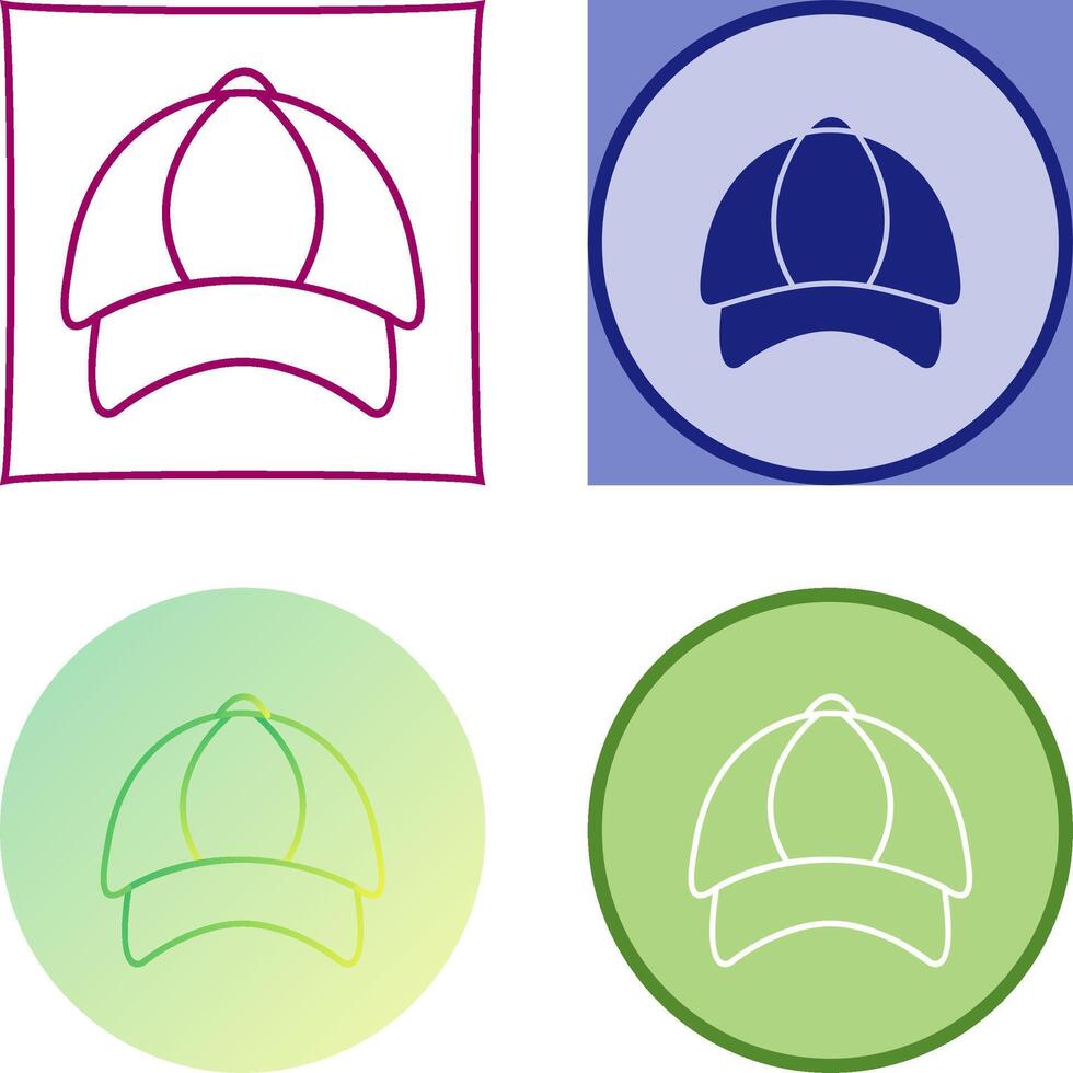 P Cap Icon Design vector