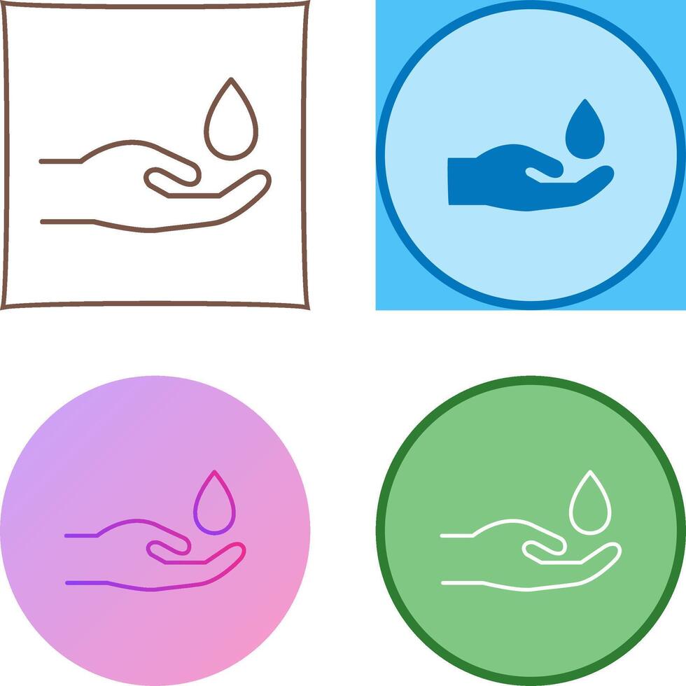 Hands Airdrop Icon Design vector