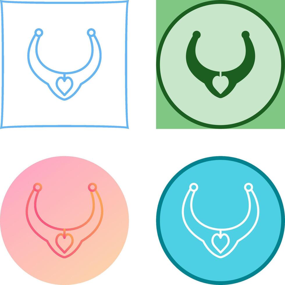Necklace Icon Design vector