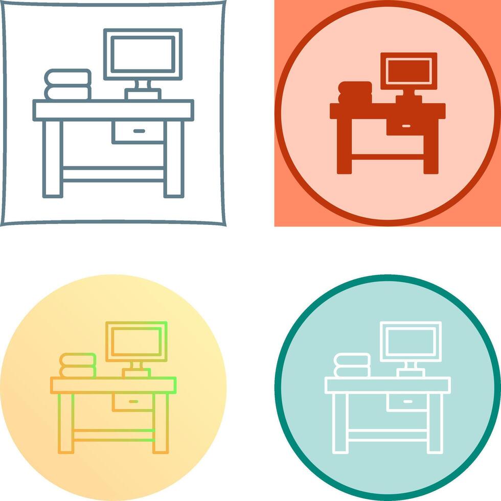 Table Icon Design vector