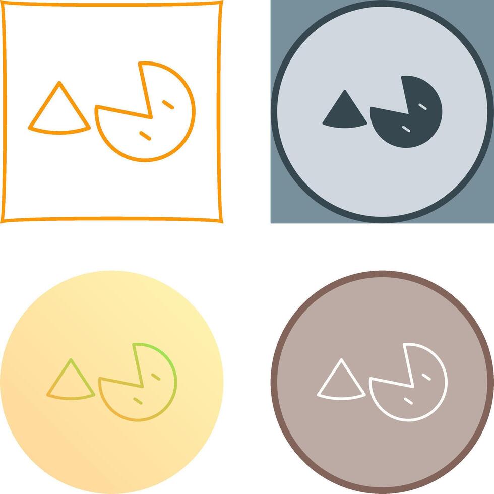 Pie Icon Design vector