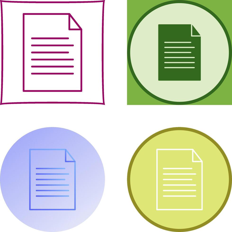 Sheet Icon Design vector