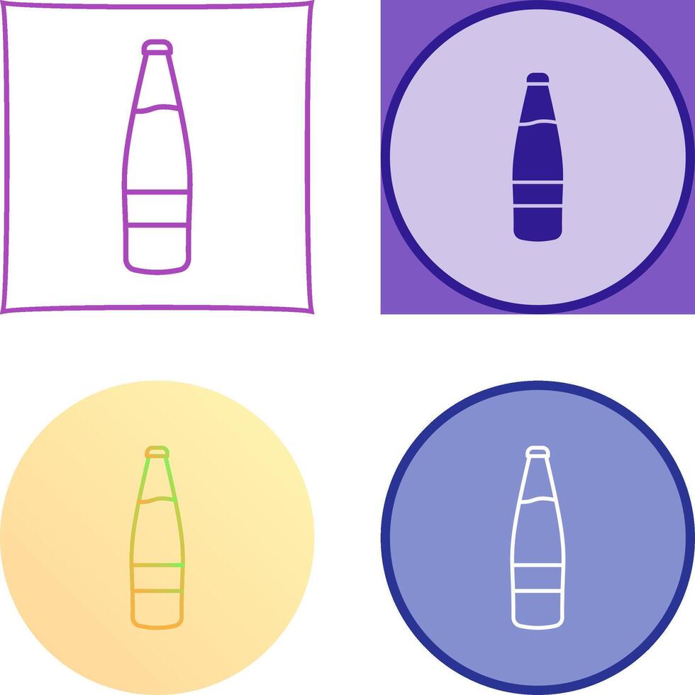 Beer Bottle Icon Design vector