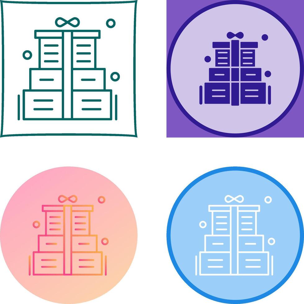 Gift Box Icon Design vector