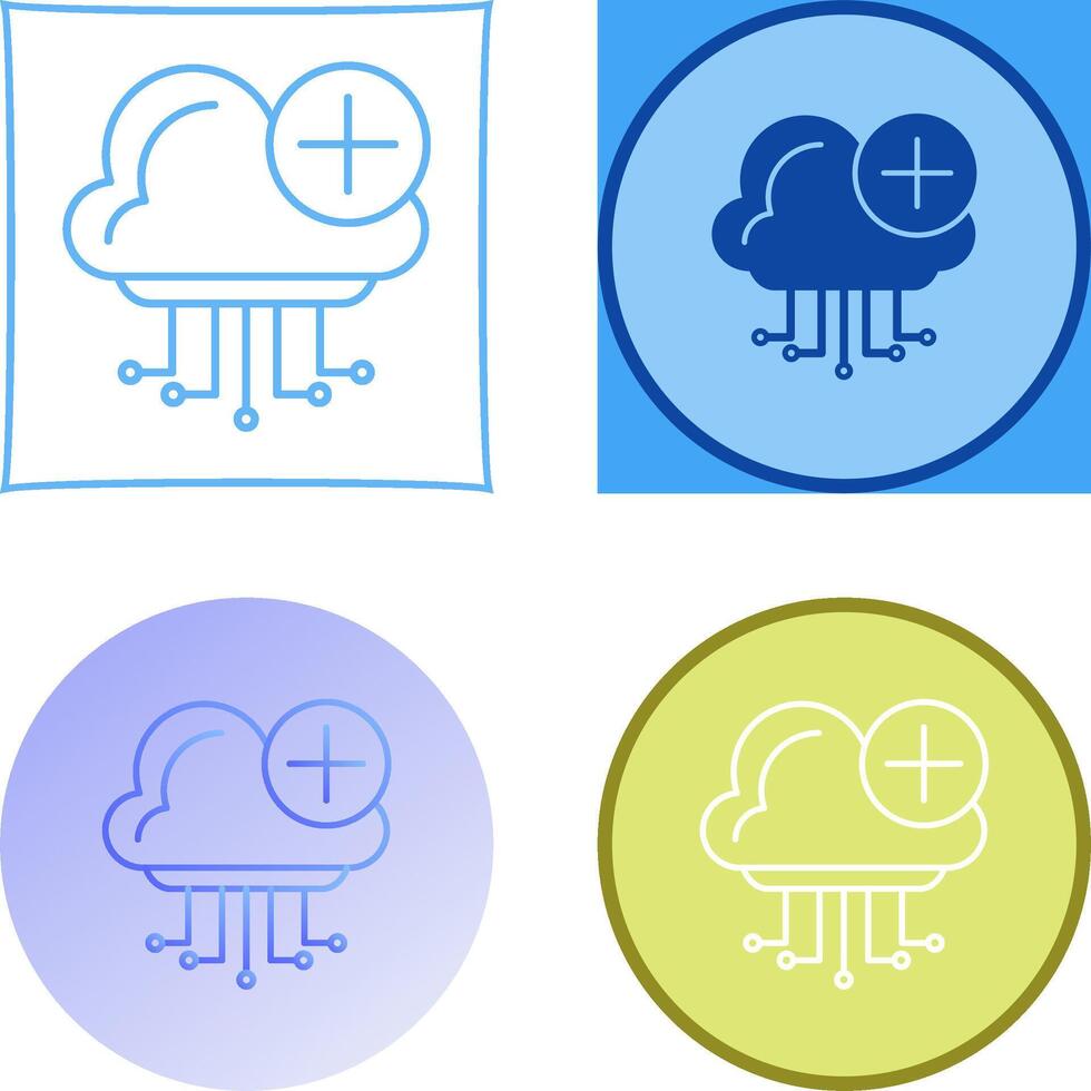 Cloud Computing Icon Design vector