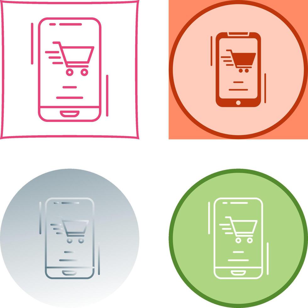 Online Shop Icon Design vector