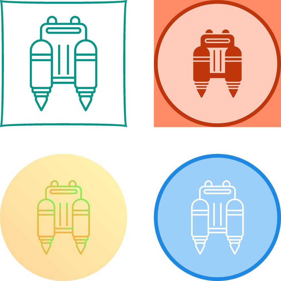Jetpack Icon Design vector