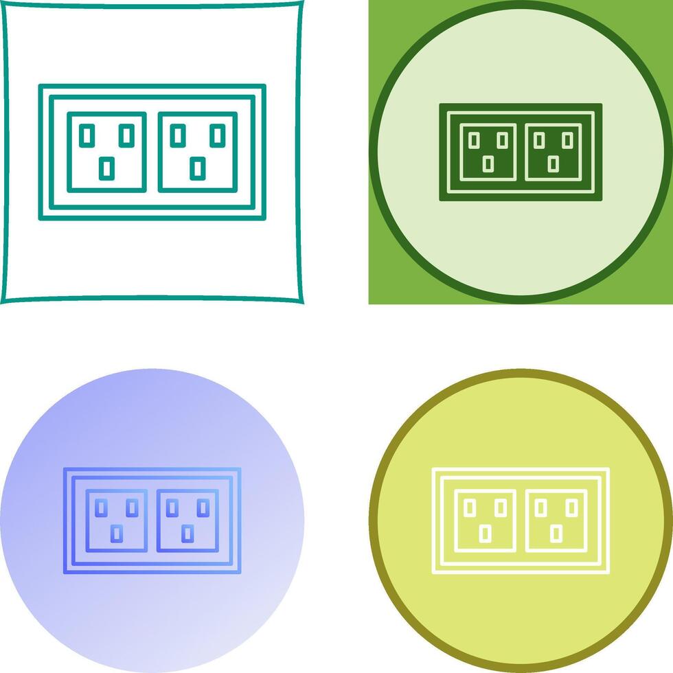 Socket Icon Design vector
