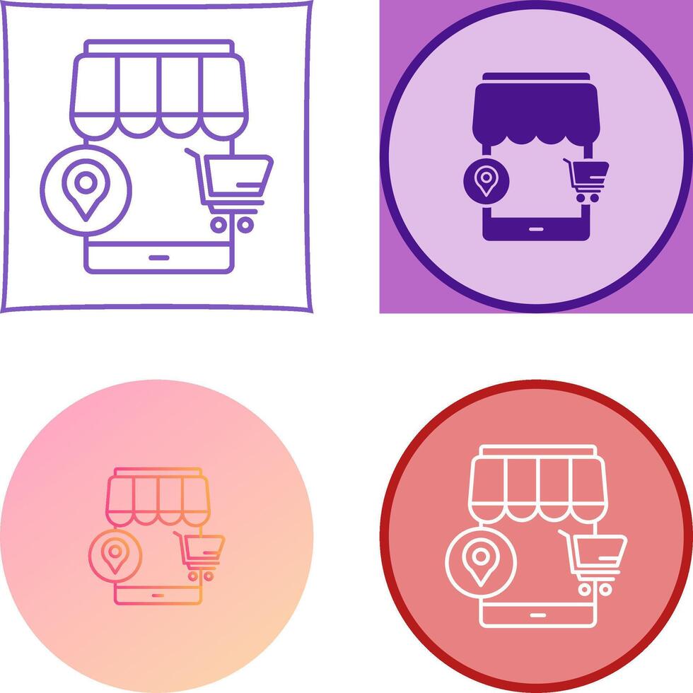 Pin Icon Design vector