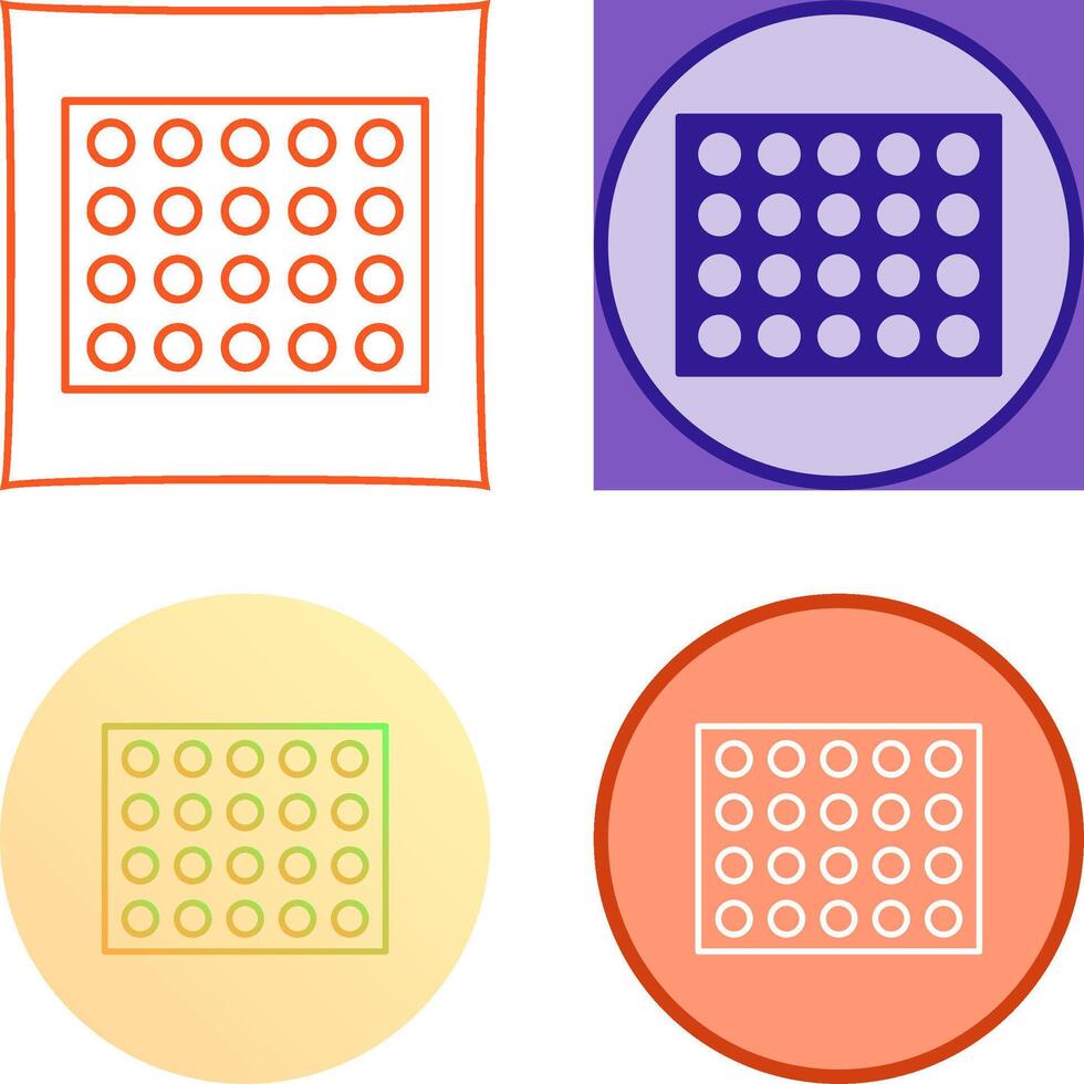 Colored Palette Icon Design vector