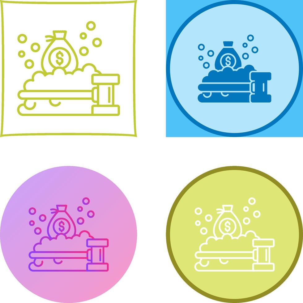 Money Laundering Icon Design vector