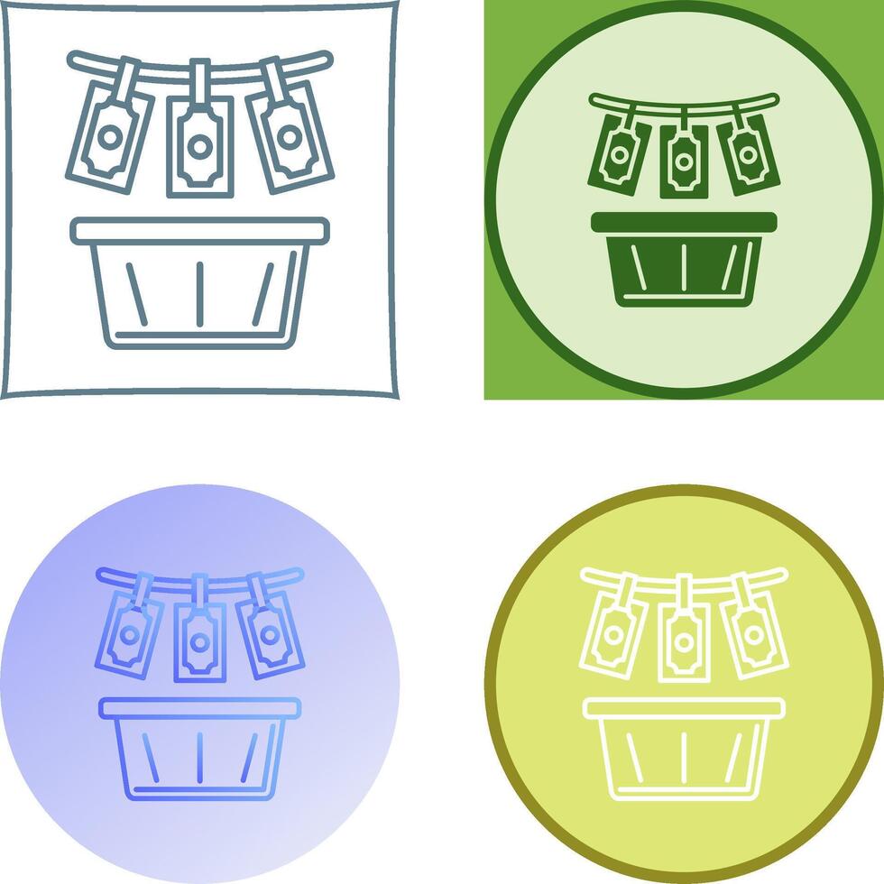 Money Loundering Icon Design vector