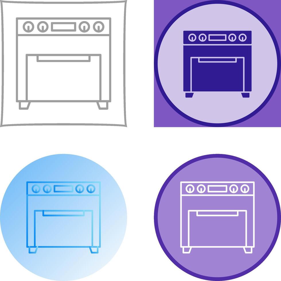 Oven Icon Design vector