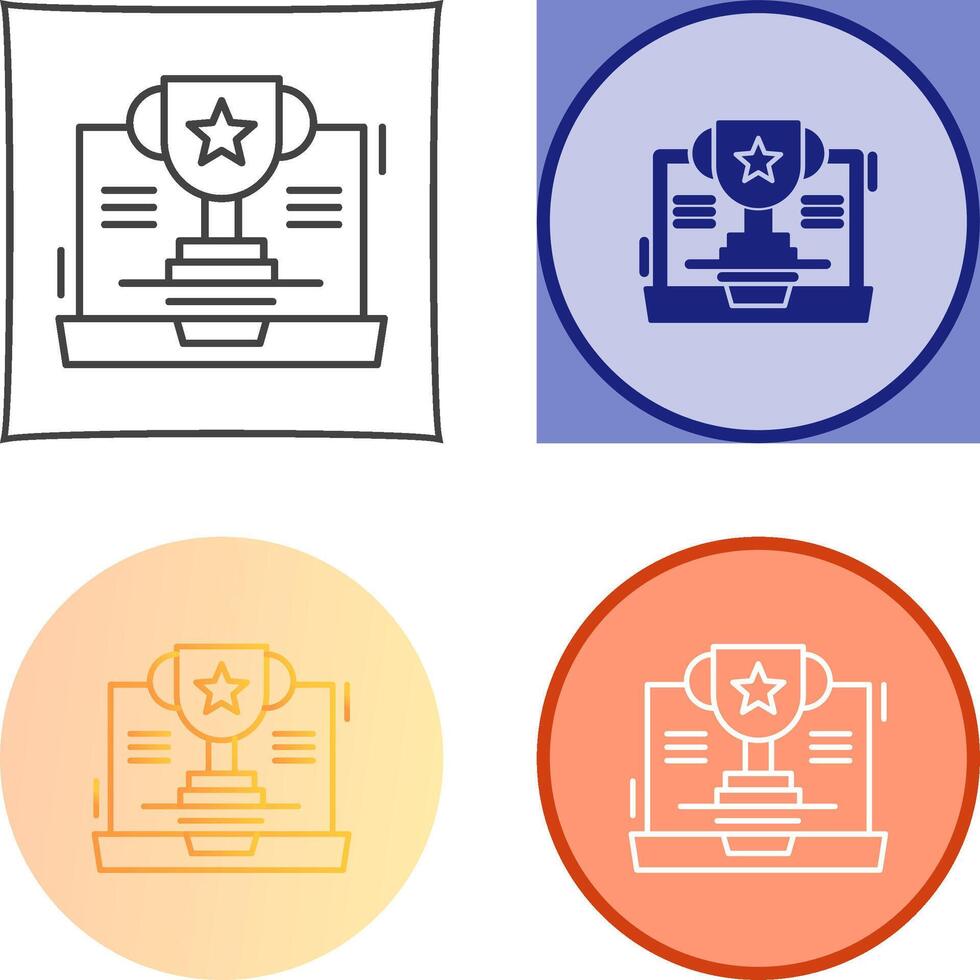 Trophy Icon Design vector
