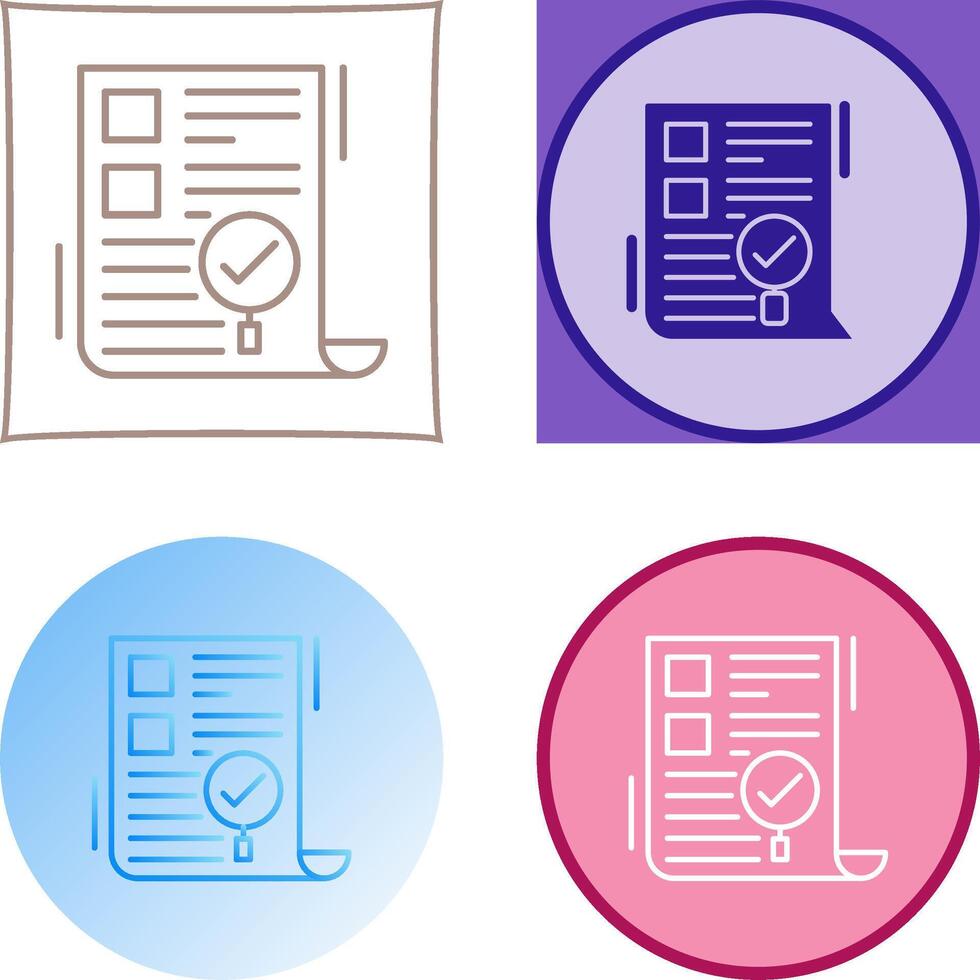 SEO Audit Icon Design vector