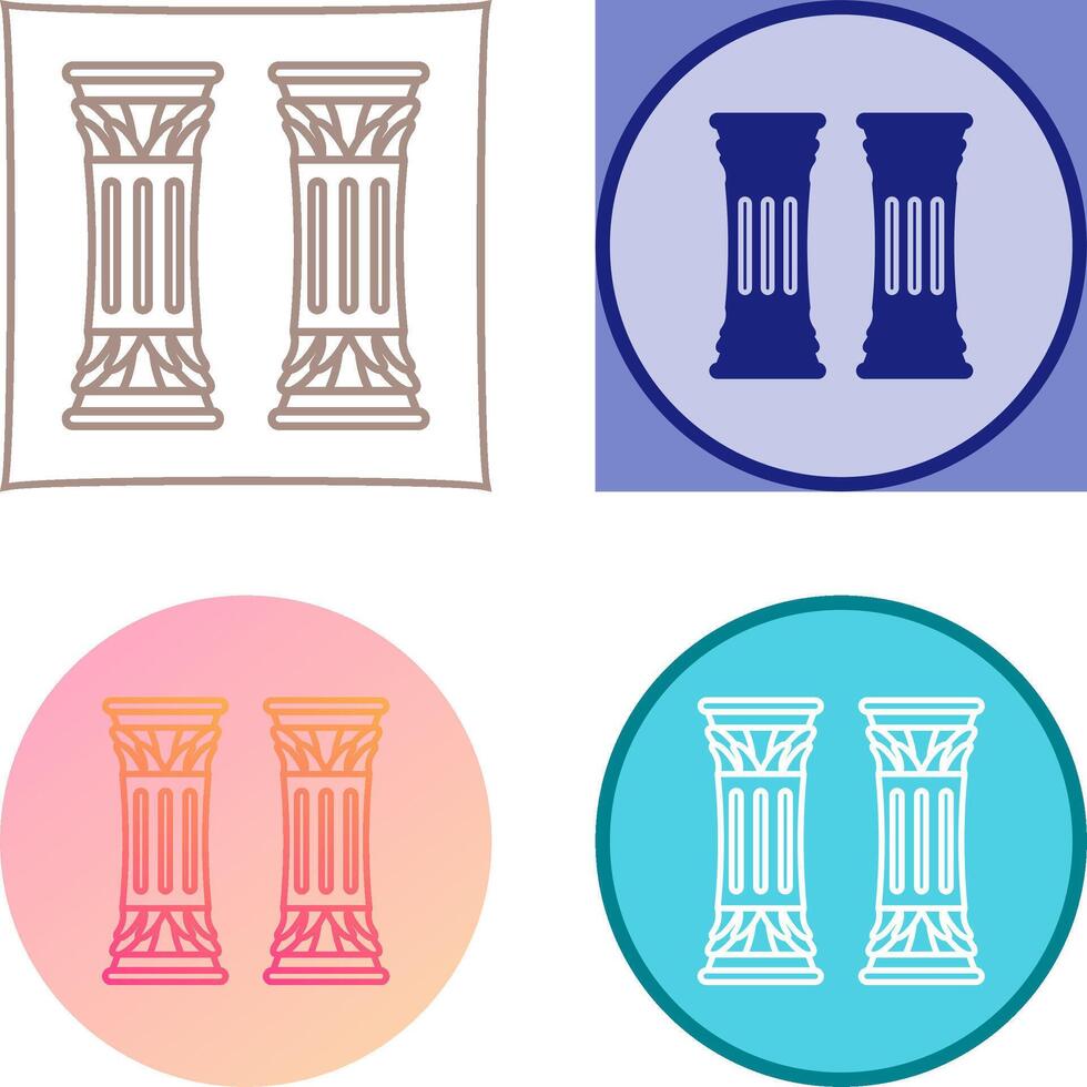 Column Icon Design vector
