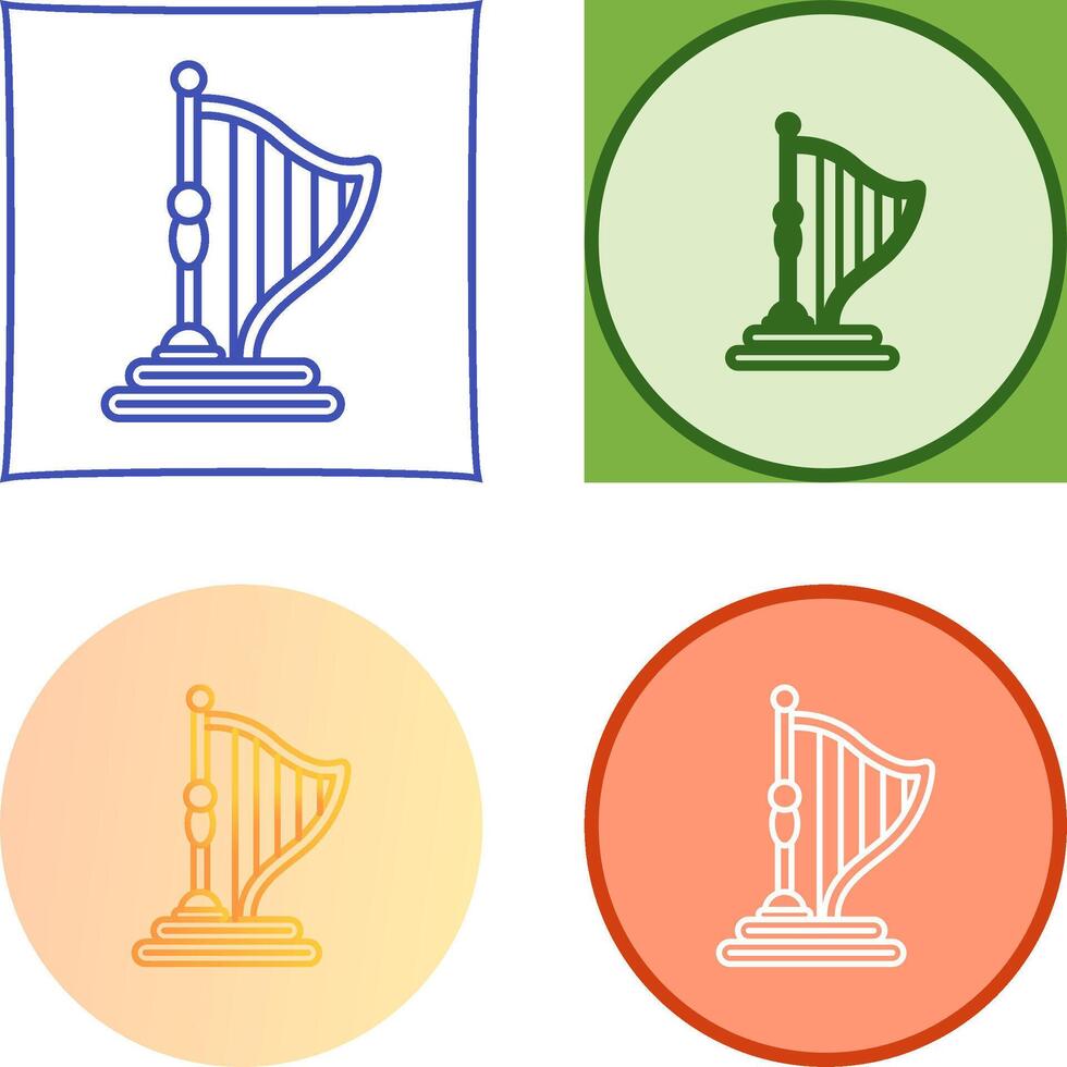 Harp Icon Design vector