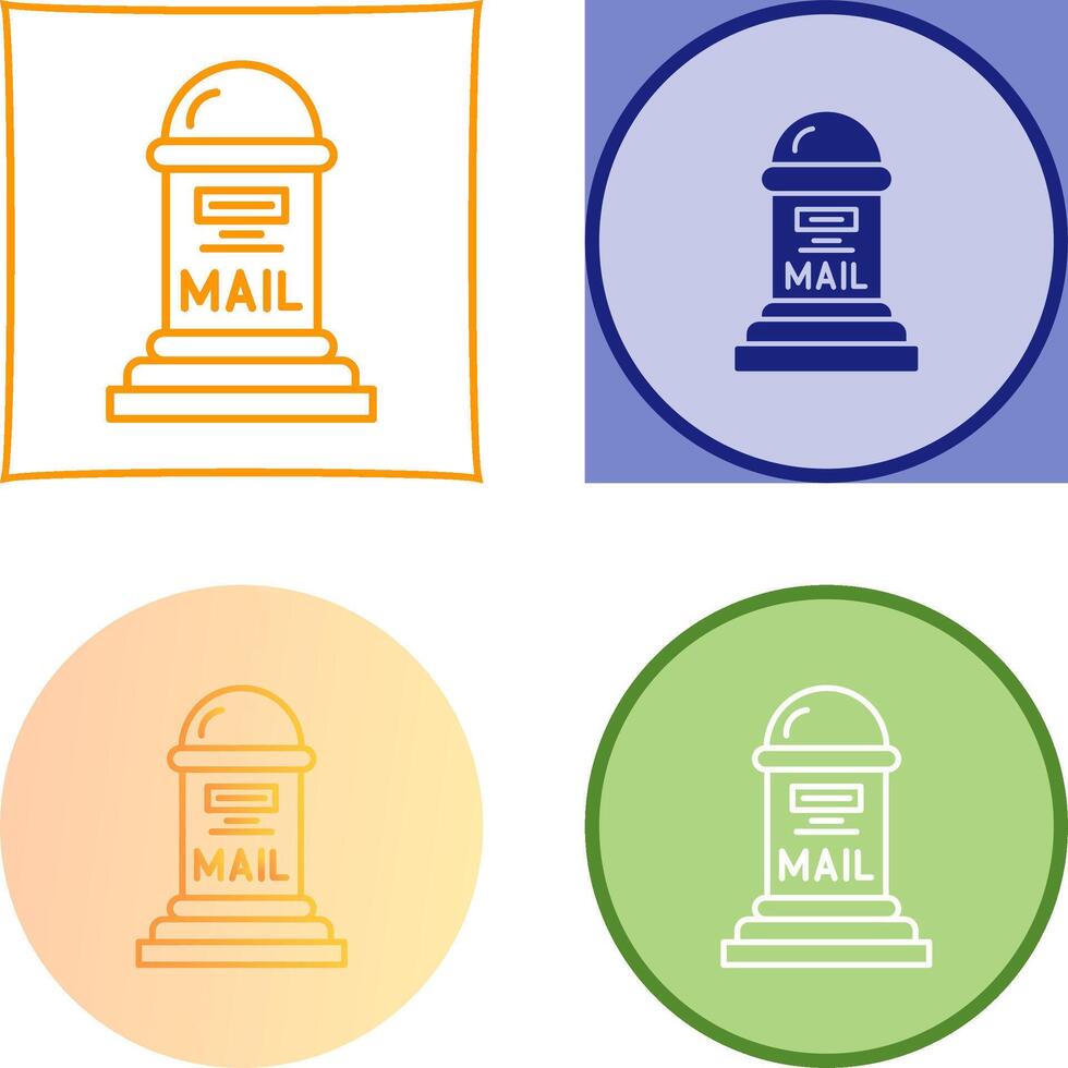 Mail Box Icon Design vector