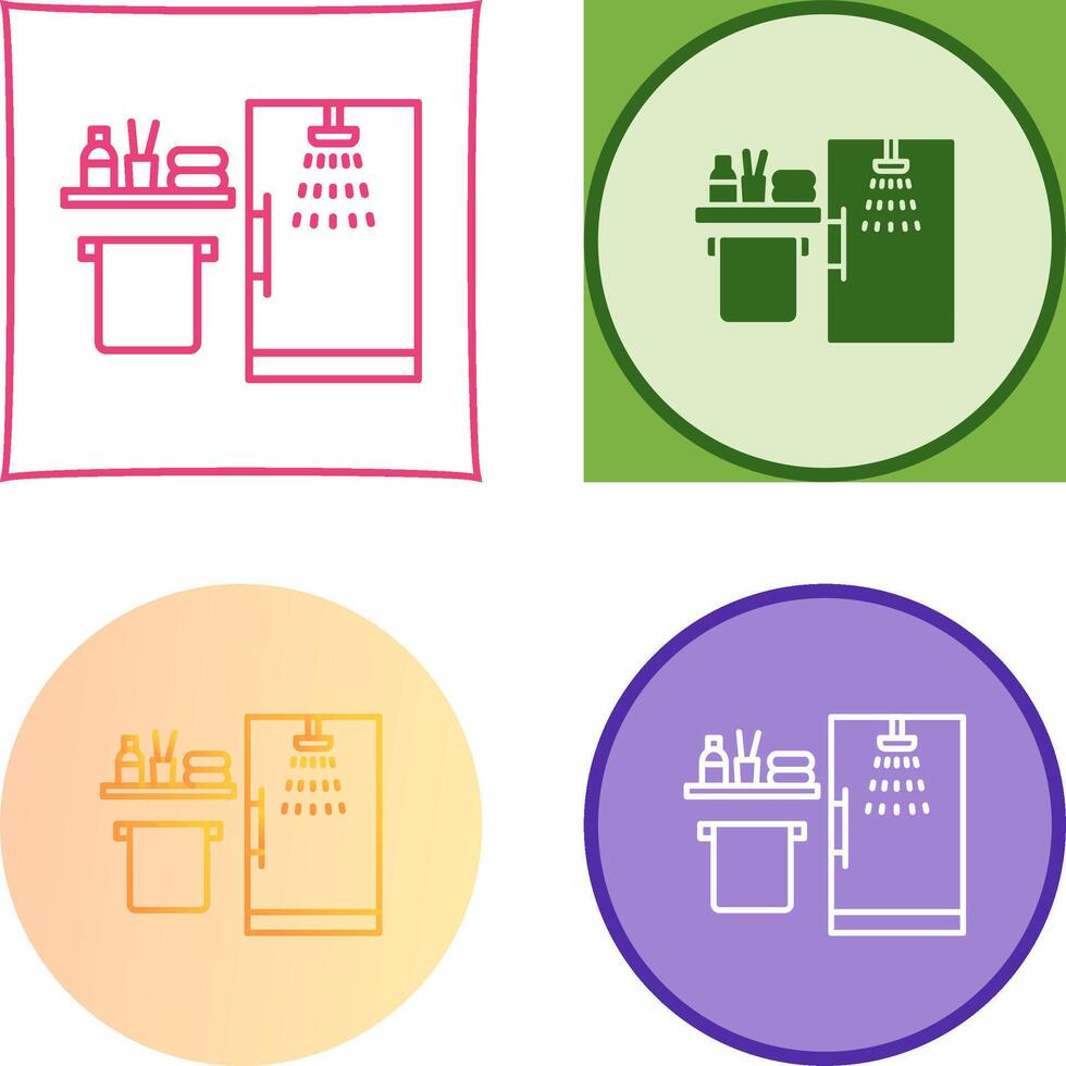 Shower Icon Design vector