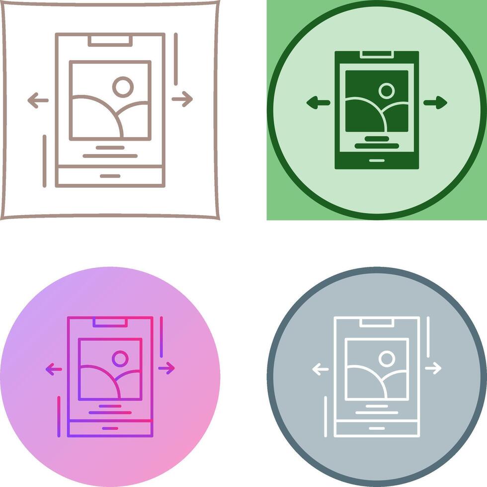 Swipe Icon Design vector