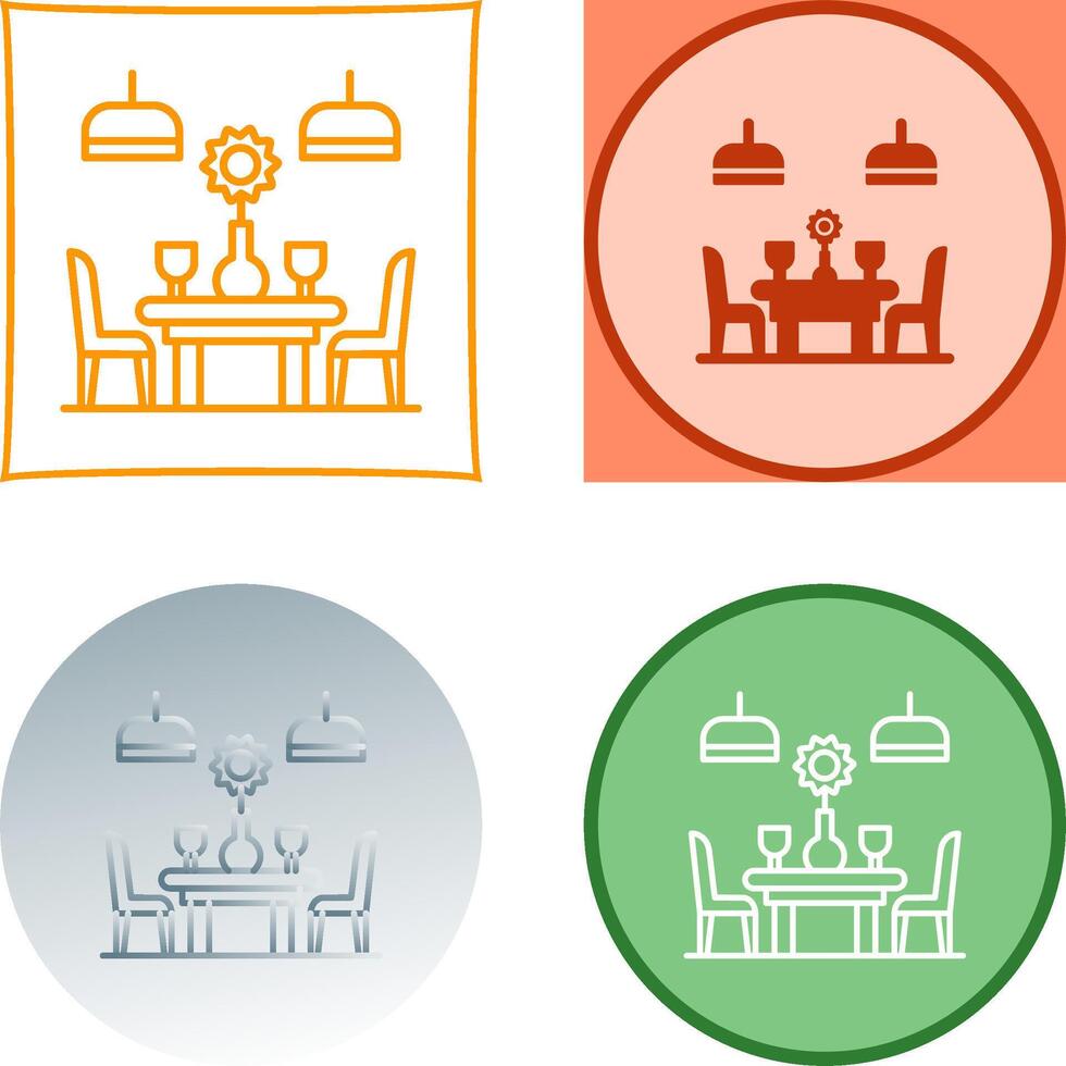 Table Icon Design vector