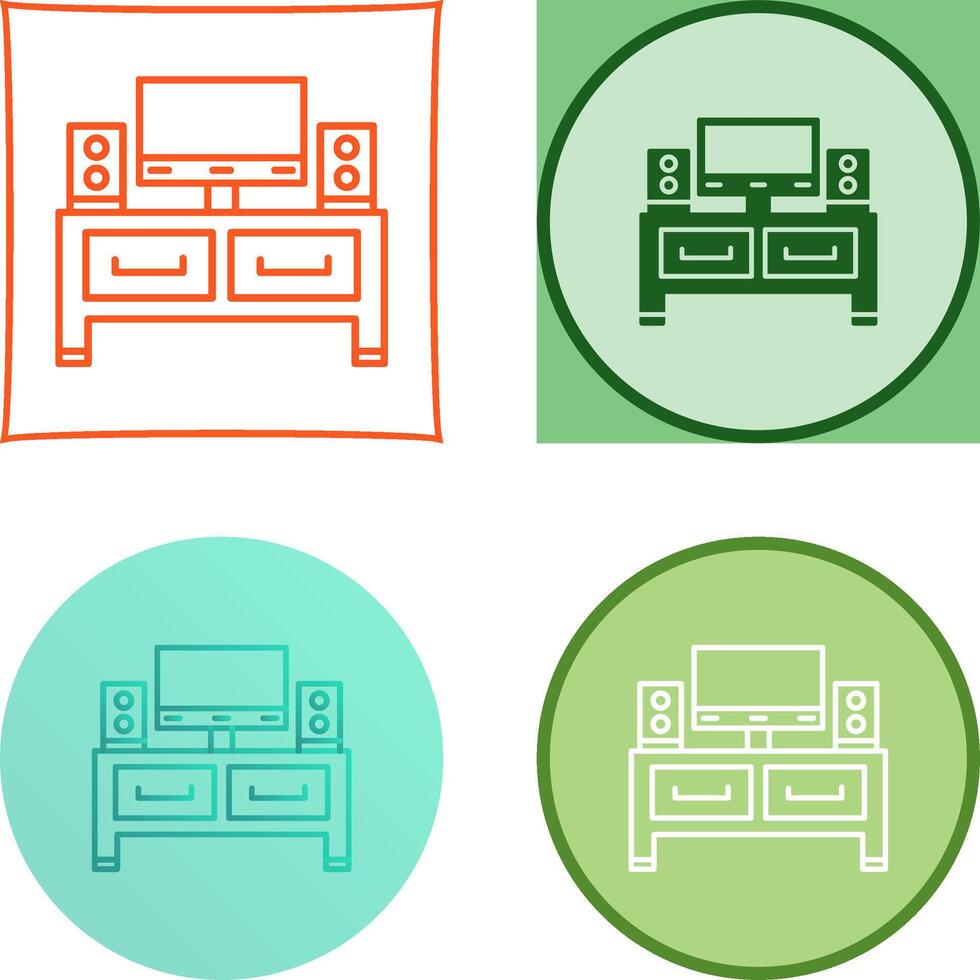 Television Icon Design vector