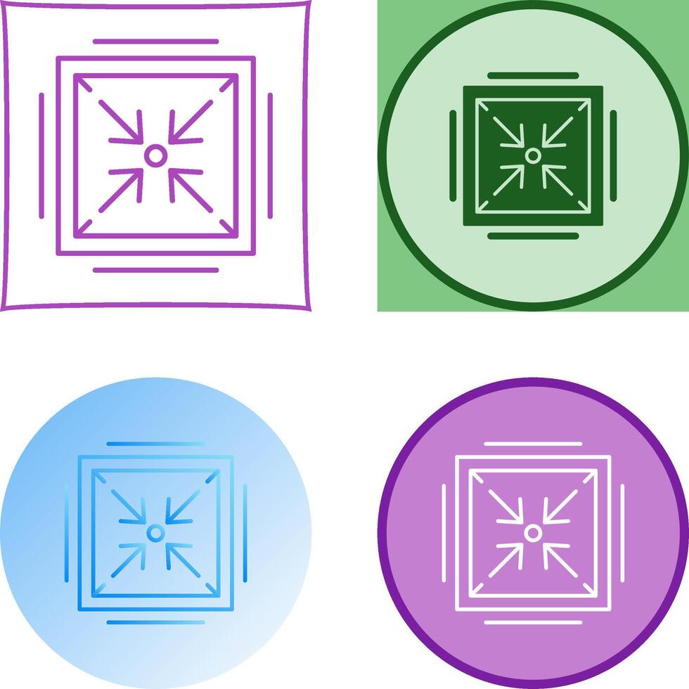 Minimize Icon Design vector