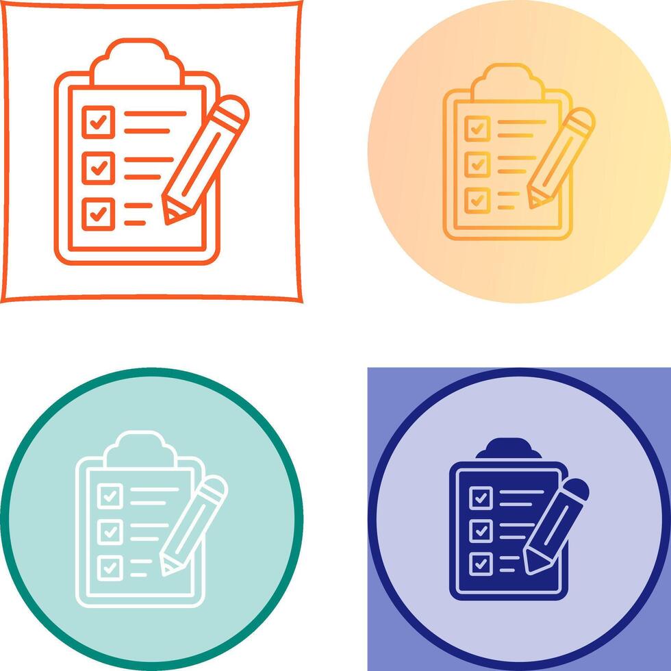 Checklist Icon Design vector