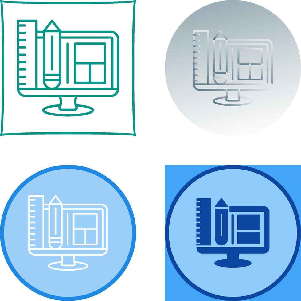 Web Design Icon Design vector
