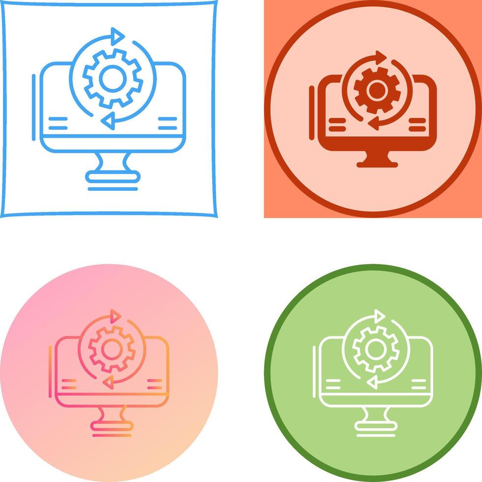 Synchronization Icon Design vector
