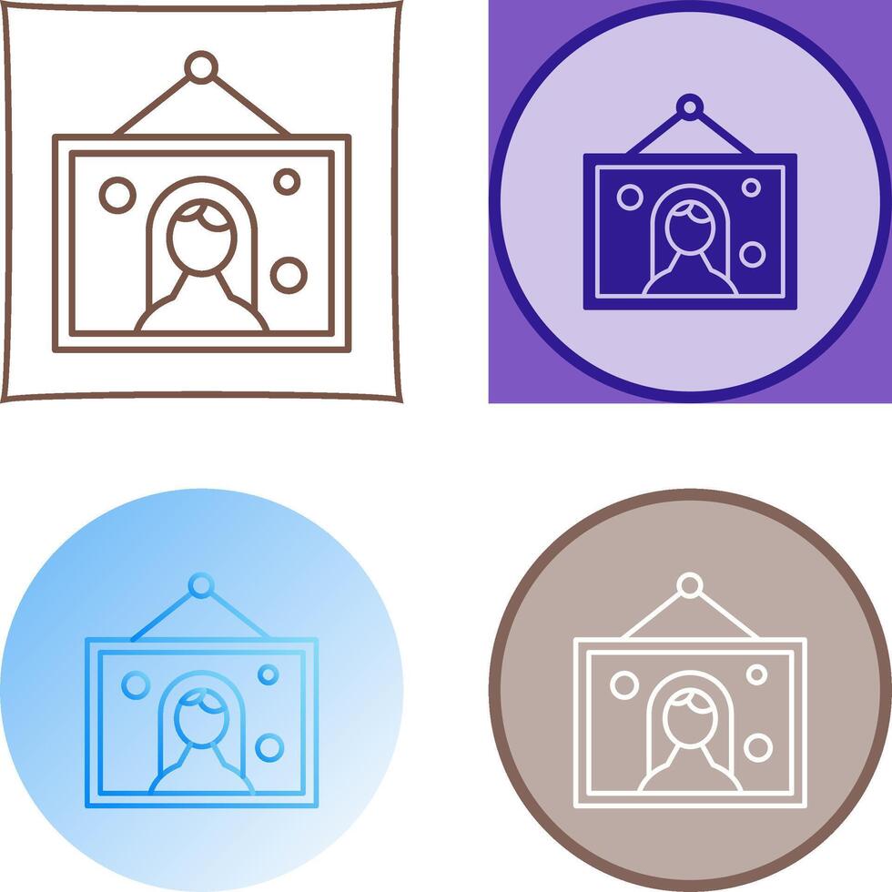 Wedding Photo Icon Design vector