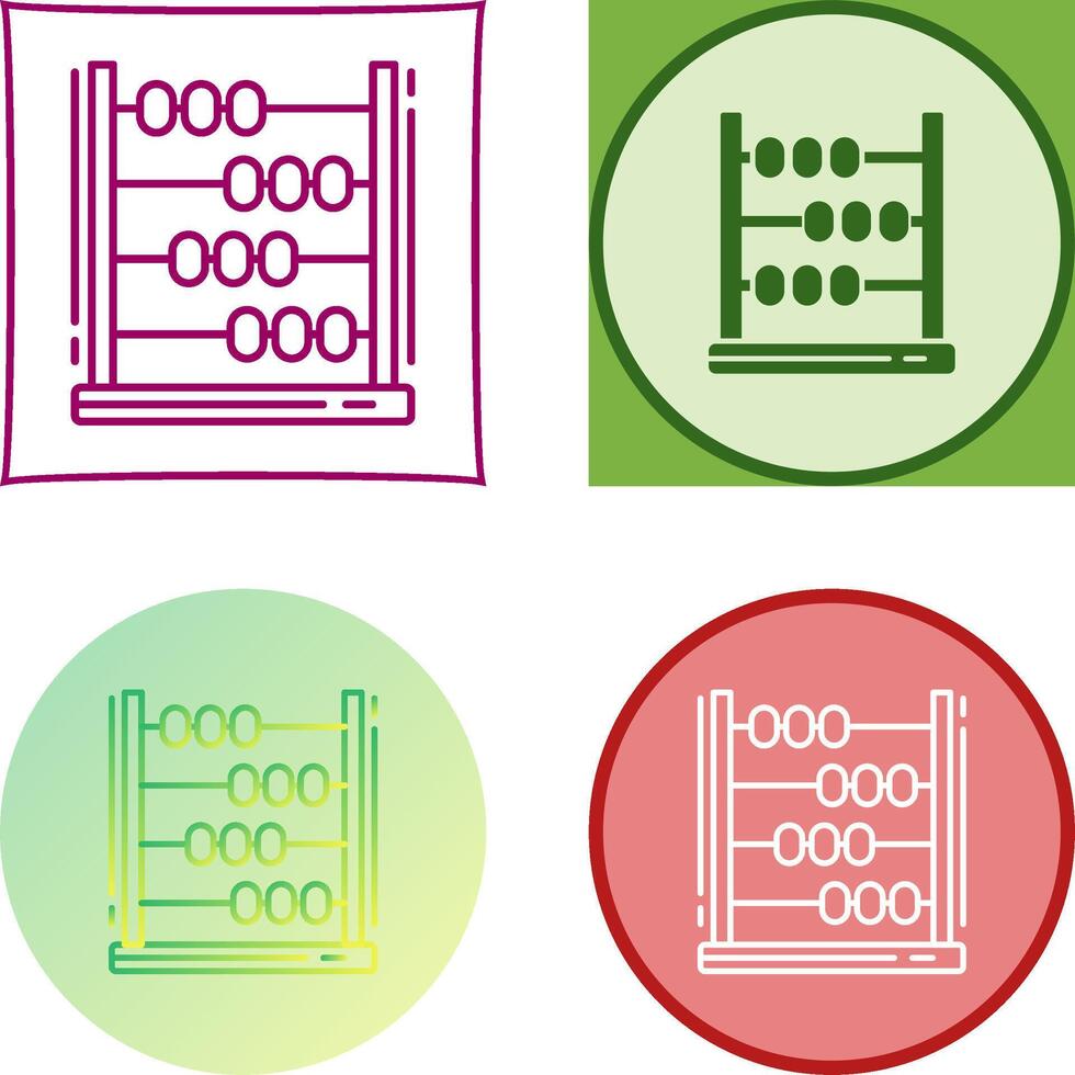 Abacus Icon Design vector