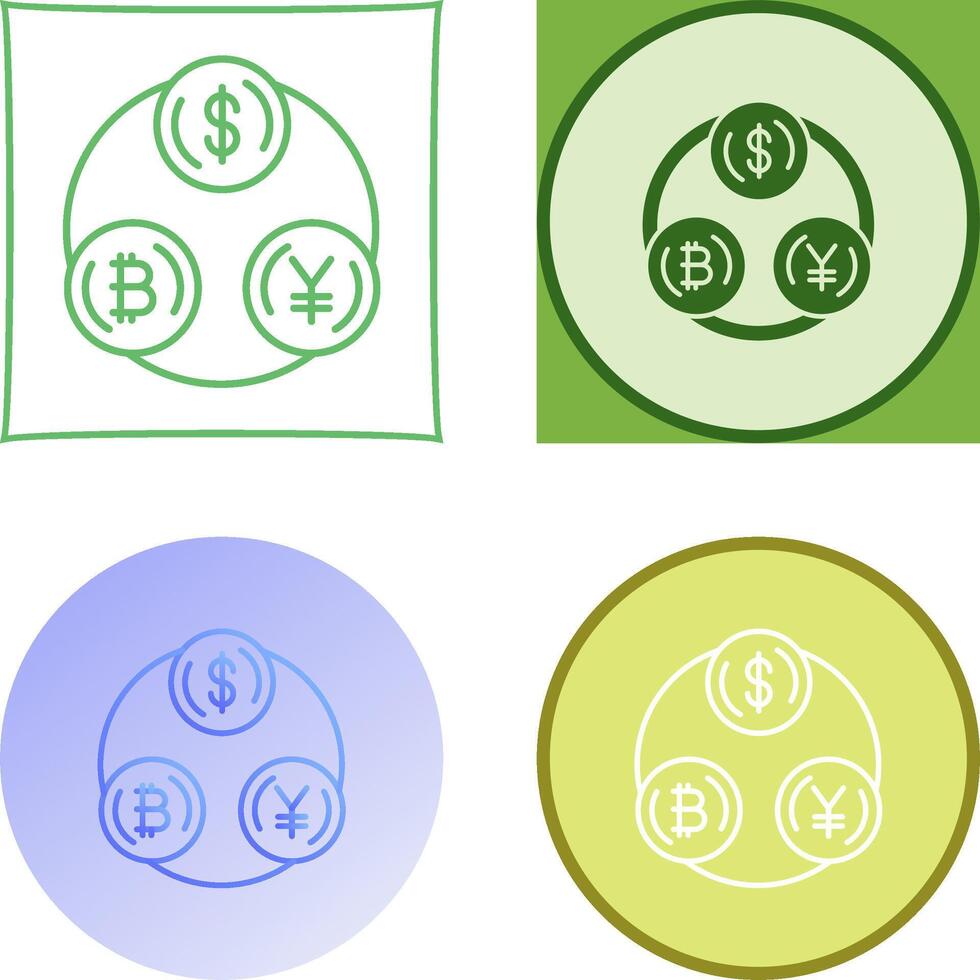 Currency Exchange Icon Design vector