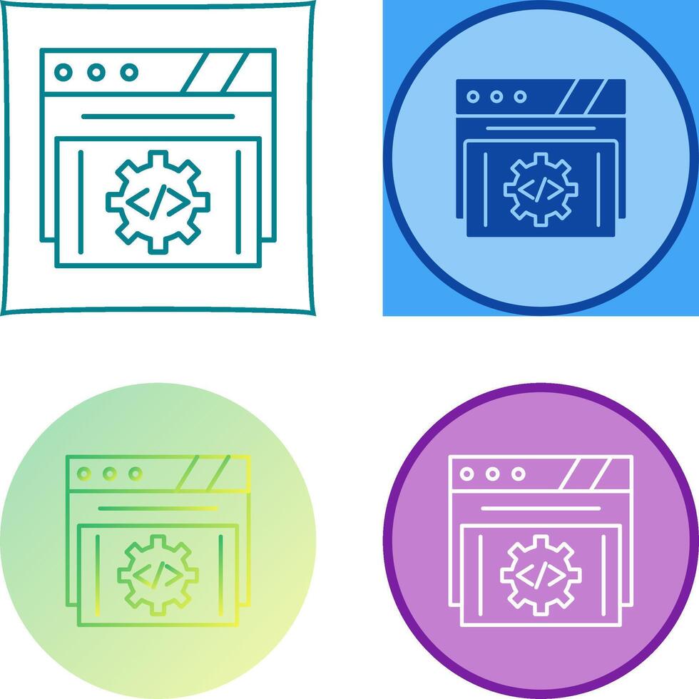 Development Icon Design vector