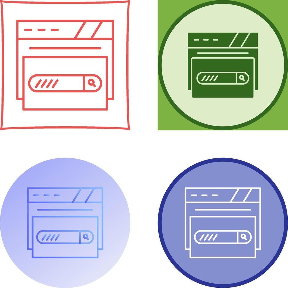 Search Bar Icon Design vector