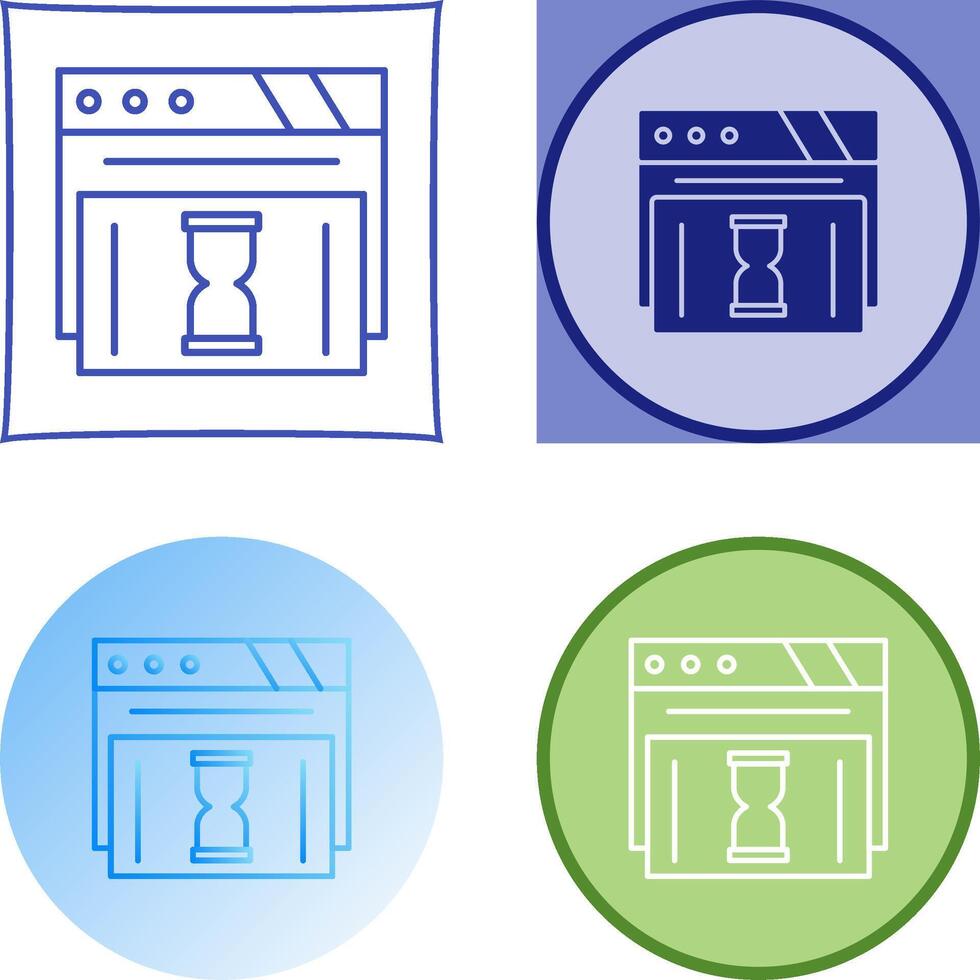 Waiting Icon Design vector