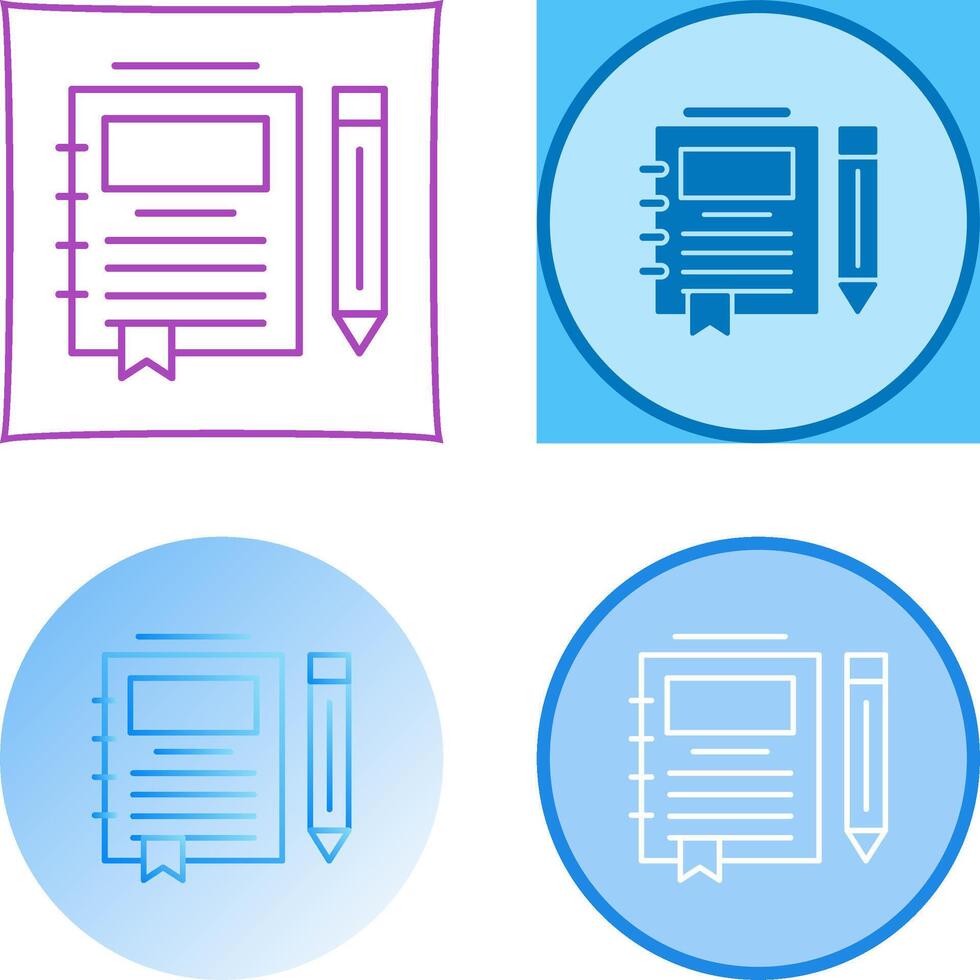 Journal Icon Design vector