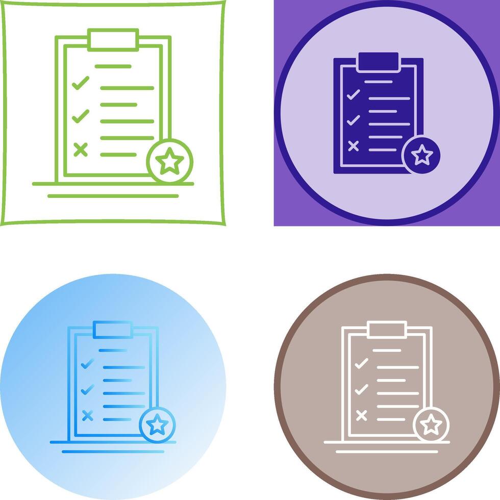 Task List Icon Design vector