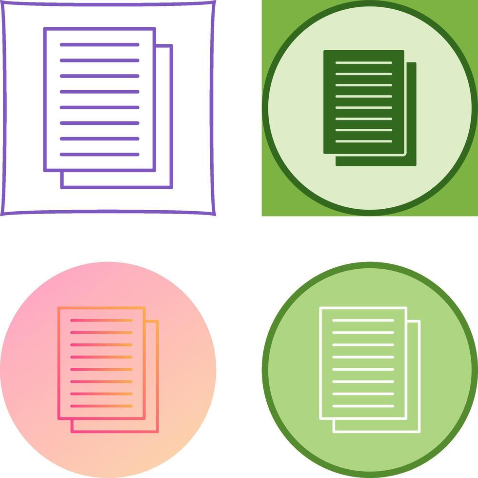 Document Icon Design vector