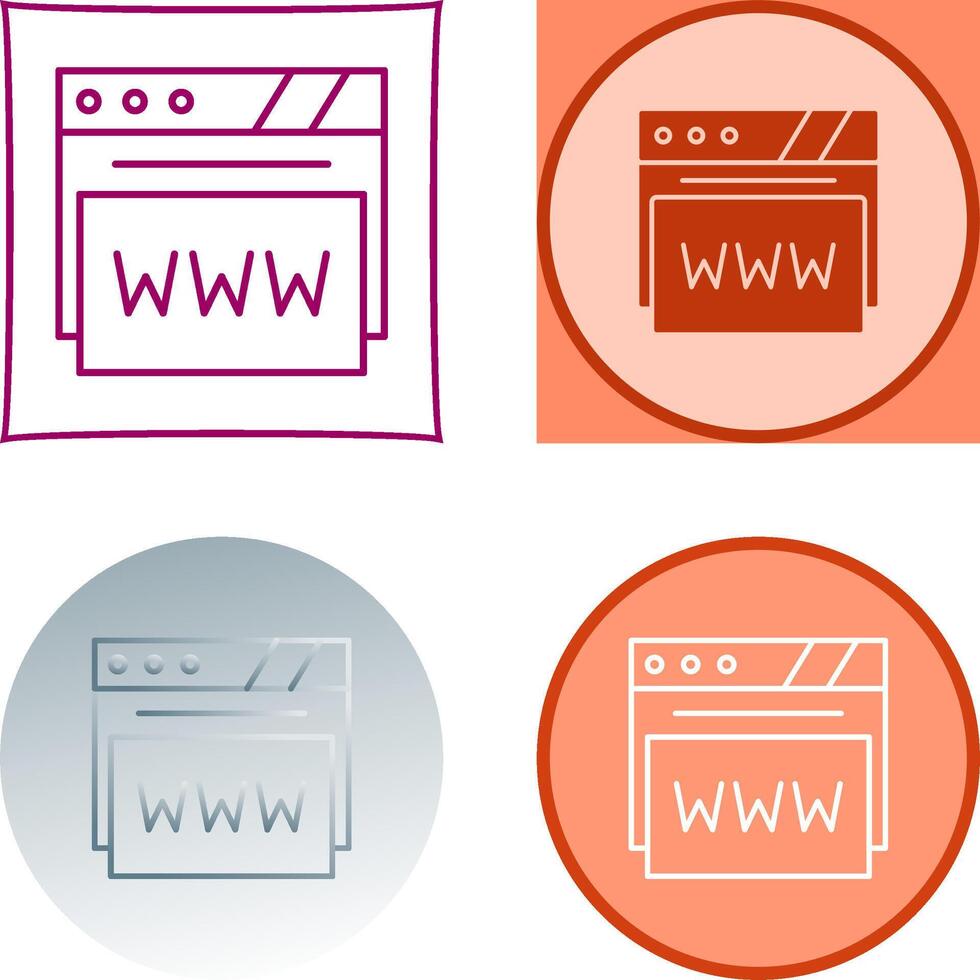 Web Browser Icon Design vector